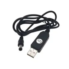 USB DC 12V Cable 5V Step Up 12v DC Power Boost Charging Cable Module 1M Jack 5.5mm x 2.1mm UK