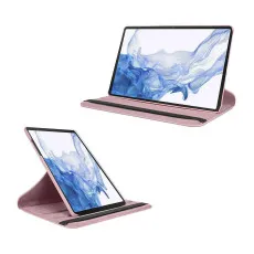 Galaxy Tab S7 Plus Case UK 360 12.4" 2020 Rotating Swivel Stand Cover T970/T976B (Rose)