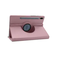 Galaxy Tab S7 Plus Case UK 360 12.4" 2020 Rotating Swivel Stand Cover T970/T976B (Rose)