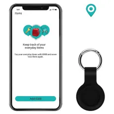 Silicone AirTag Key Ring Holder Anti Lost Pet Case Locator Keychain Clip Holder UK