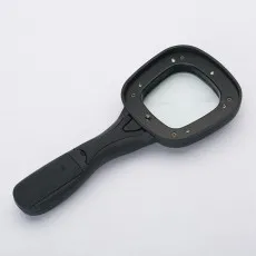 Hand Held Magnifying Glass Optical Grade With 6 LED Lights Shatterproof Lens UK