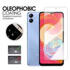 Samsung A04e Screen Protector Temper Glass HD Antiscratch Glass Protector (2 Pack)