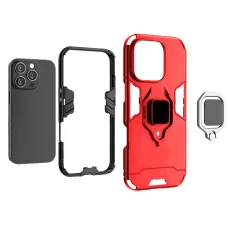 Shockproof Hard Ring Case For iPhone 16 Pro Max