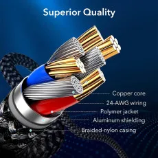 Braided Nylon Lightning Cable for iPhone