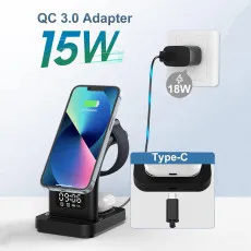 15W Super-Fast Wireless Charging Station