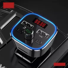 Car Mp3 Player FM Transmitter Charger Adaptor, 3.6A QC 3.0 Cigarette Lighter