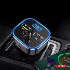 Car Mp3 Player FM Transmitter Charger Adaptor, 3.6A QC 3.0 Cigarette Lighter