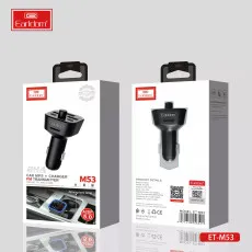 Car Mp3 Player FM Transmitter Charger Adaptor, 3.6A QC 3.0 Cigarette Lighter