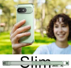 A Women with google pixel 9 pro