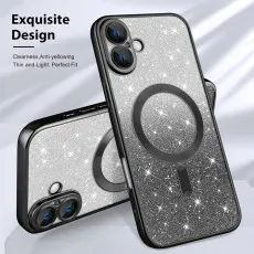 Shockproof Glitter Phone Case for iPhone 16 Plus