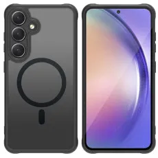 Magnetic Case for Samsung Galaxy S24 Plus | Shockproof Translucent Matte Back | MagSafe Compatible