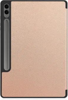 Back view of rose Samsung Galaxy Tab S10 Plus case with stand