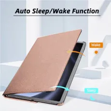 Magnetic closure feature for auto sleep/wake in rose design case