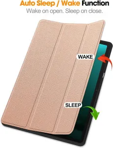 Automatic sleep/wake functionality on Samsung Galaxy Tab S7 FE case.