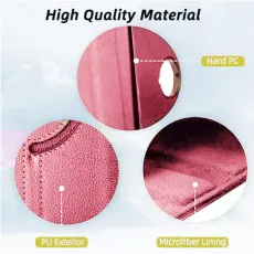 Durable Pink Case for Samsung Galaxy Tab S9 with 360° Rotating Stand