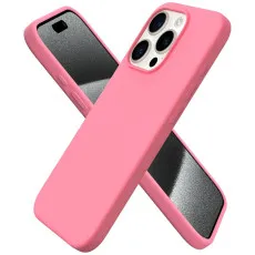 iPhone 15 Pro Max pink silicone case