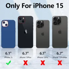iPhone 15 protective case slim fit