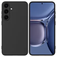 Samsung Galaxy S25 FE black TPU case with soft snd slim design