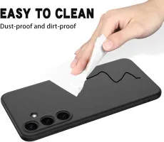 Shock-absorbent corners of the Galaxy S25 FE TPU protective case.