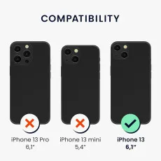 black silicone case Compitable with iPhone 13
