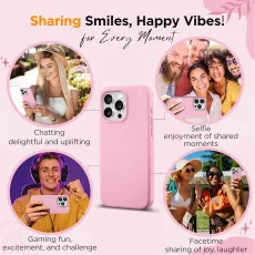 Pink silicone phone case