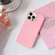 Stylish and protective pink silicone cover for iPhone 13 Pro