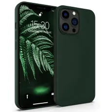 iPhone 13 Pro max Silicone Green Case with full protection