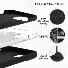 silicone case with soft interrior lining