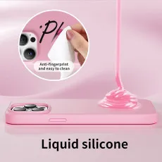 pink Liquid silicone case