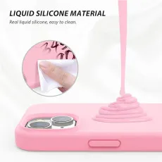 pink Liquid silicone case
