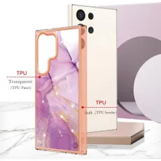 Side view showing precise cutouts of the rose marble case