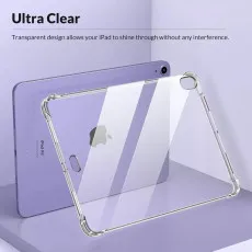 Bumper Clear Silicone Gel Case for iPad 10.2 (9th, 8th, 7th Gen) 2021/2020/2019 Tablet Cover