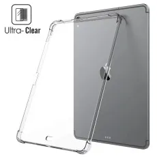 Back view of iPad Air 13 with clear bumper case.