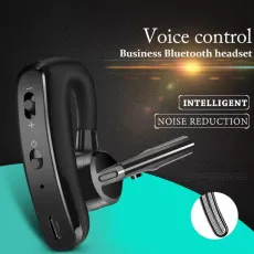 Single Ear Wireless Bluetooth Headset – Noise Cancelling Mic and Long Battery Life