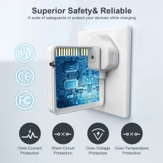 Compact and Portable – Charger in hand for easy portability.