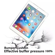 Shock-absorbing bumper for edge protection on iPad Pro.