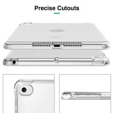 Close-up of precise cutouts for buttons and ports on iPad Pro 12.9 (2017) case.