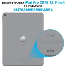Close-up of TPU bumper offering shockproof protection for iPad Pro 12.9 (2018).