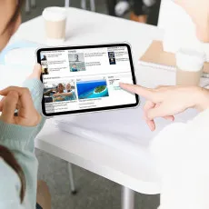 Non-slip TPU bumper providing enhanced grip on iPad Pro 12.9-inch (2021).