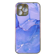 iPhone 12 pro max Marble case purple