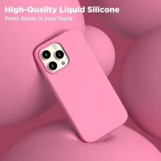 iPhone 13 Pro Silicone Case alegent Pink design