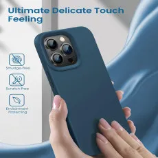 iphone 13 pro silicone case with smooth back