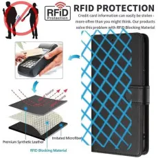 Motorola Moto E14 wallet leather case with shockproof