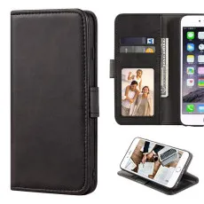 OPPO A60 Leather Folio Case Black with slots and cover