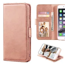 OPPO A60 Leather Folio Case Rose Gold with stand and slots
