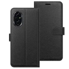 Honor 200 Leather Wallet Case Black
