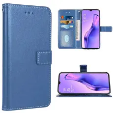 Honor 200 Blue Leather Wallet Case with adjustable stand