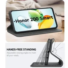 Honor 200 Smart Leather Phone Case with adjustable stand
