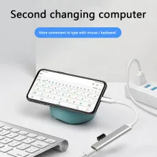 Type C USB Hub 4 Port 3.0 Splitter OTG Adapter Cable For Mac PC Laptop Phone