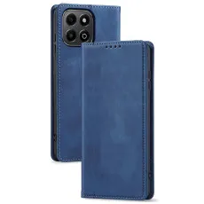 honor x6b leather wallet case blue